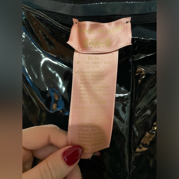Amina Muaddi x Wolfrod Latex Stirrup Leggings 🖤 sz 6 NWOT - Picture 14 of 16